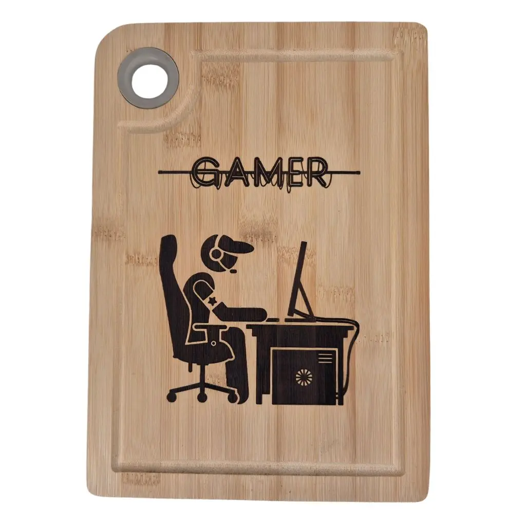 Bambus skærebræt til en rigtig gamer perfekt gave