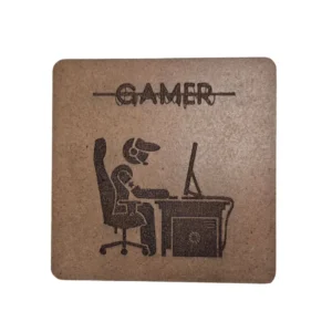 Bordskåner til kopper med gamer motiv