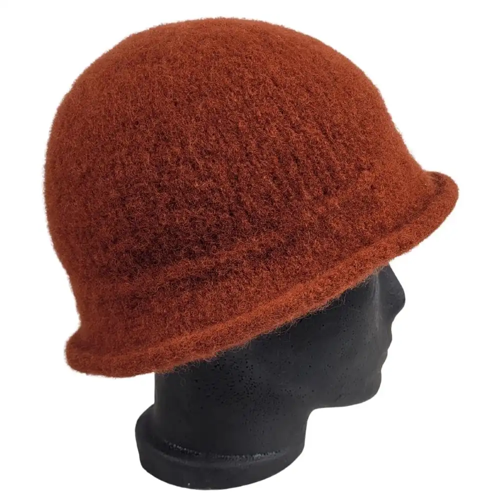 Hat i rødbrun - Billede 4