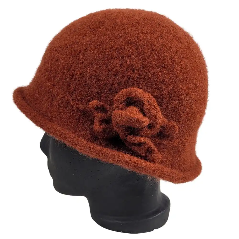 Hat i rødbrun - Billede 2