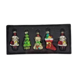 Julepynt miniature glasfigurer