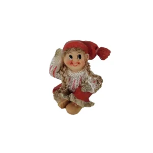 Lille nissepige figur 4 cm