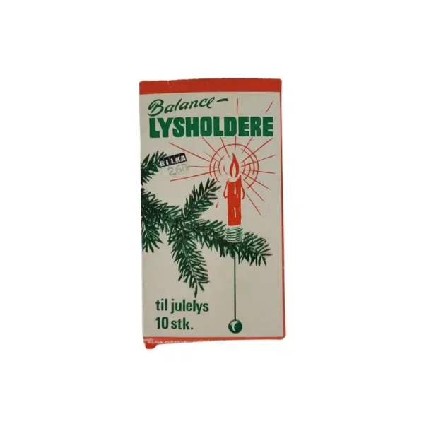 Metal vintage juletræslysholdere