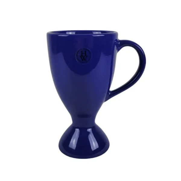 Blå kaffekrus med fod - Sæt af 5 stk. - Image 2