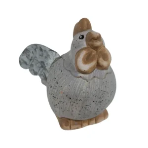 Høne med metalvinger