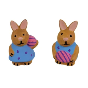 Påskehare figurer med æg