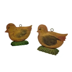 Træænder til ophæng - Sæt af 2