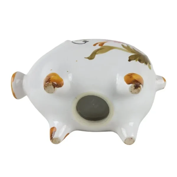 Håndmalet keramisk sparegris (med skår) - Image 6