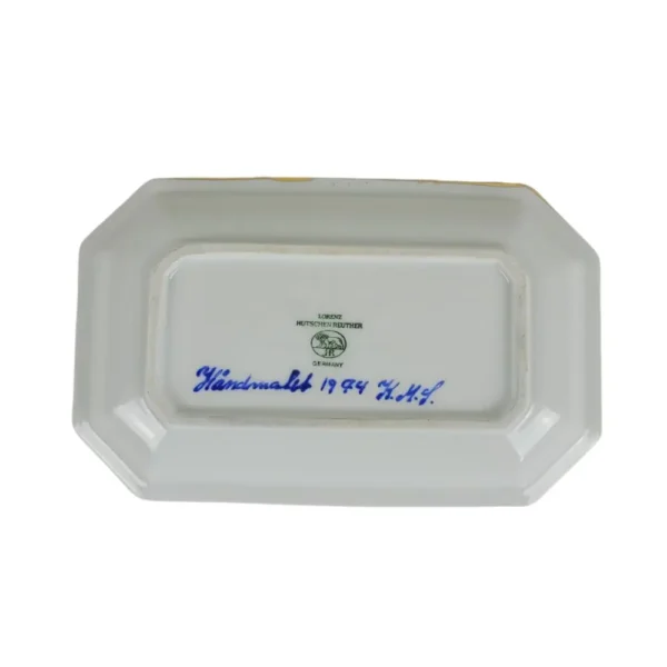 Lorenz Hutschenreuther porcelænsfad håndmalet 1974 - Image 2