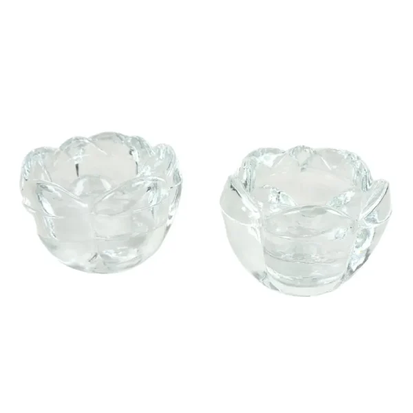 Lotus glas fyrfadsstager