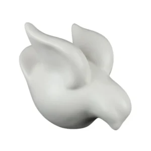 Hvid fuglefigur