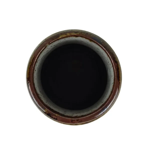 Vase med bladmotiv top