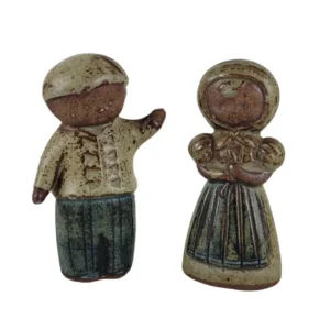 Salt og Peber bondepar i keramik