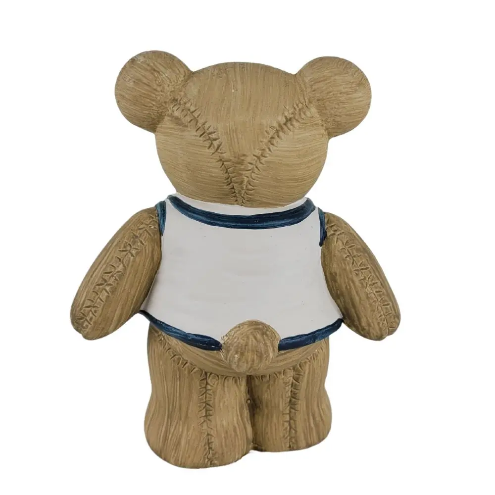 Bamsefigur med vest bagside