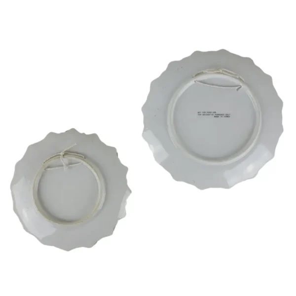 Heste porcelænsplatter bagside