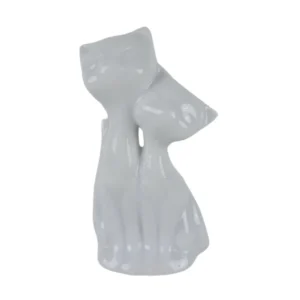 Hvid katte figur