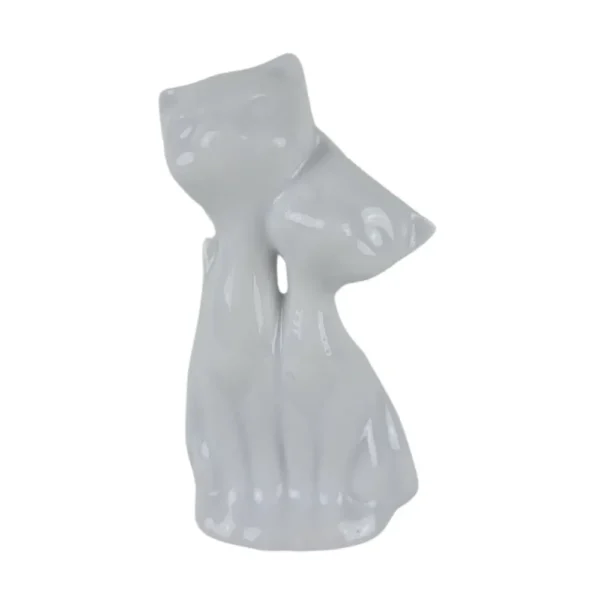 Hvid katte figur
