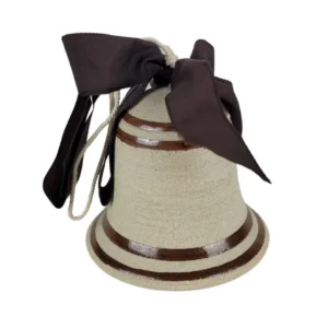 Klokke med brun sløjfe