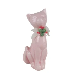 Lyserød katte figur