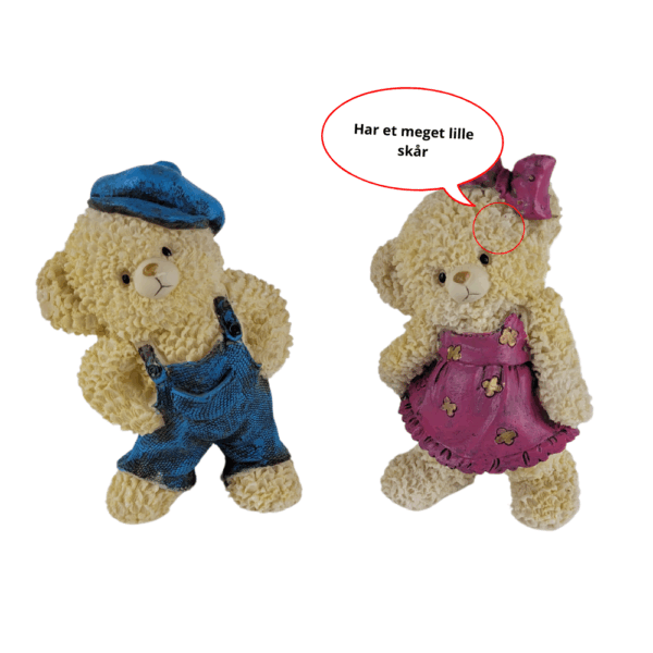 Søde bamsefigurer - en bamse har en mindre skade - Image 3