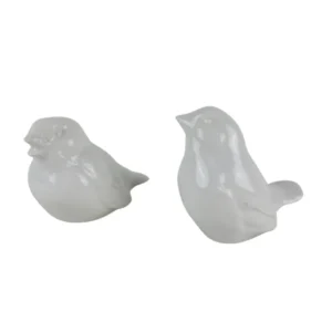 Fuglefigurer i porcelæn