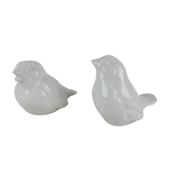 Fuglefigurer i porcelæn