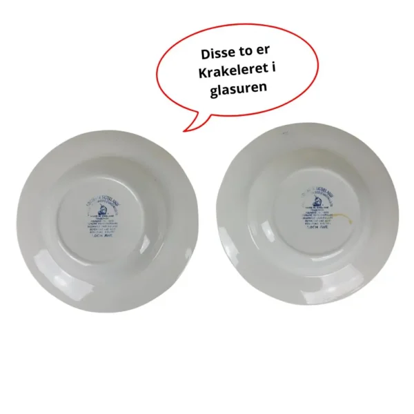 Lochs of Scotland dyb tallerken - 6 stk. 2 er krakeleret - Billede 6