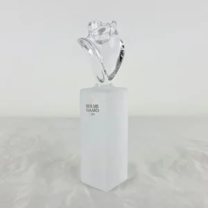 Rose Holmegaard Lysestage i klart og frost glas