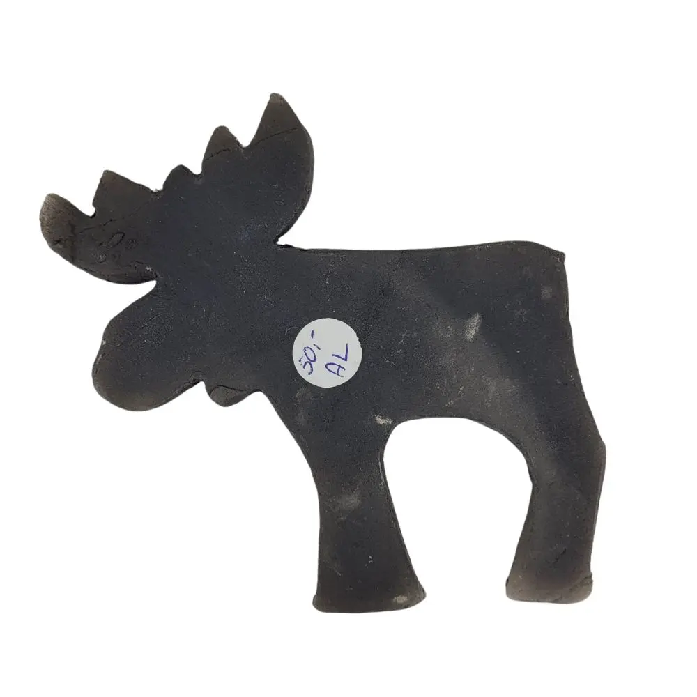 Rustik keramisk elgfigur - Billede 2