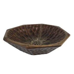 Håndskåret træskål fra 1966