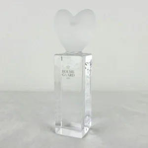 Holmegaard lysestage med hjerte i mat