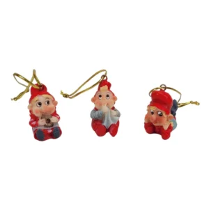 3 søde nisser til ophæng