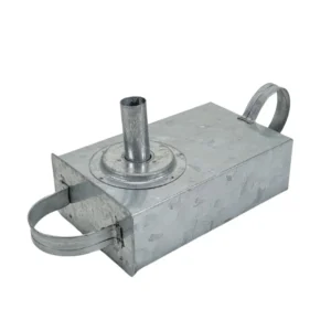 Metal lysestage med opbevaring