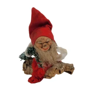 Retro nisse på træstykke