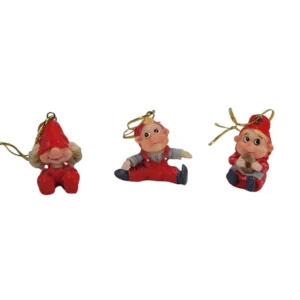 Små julenisser 3 ophæng i sæt