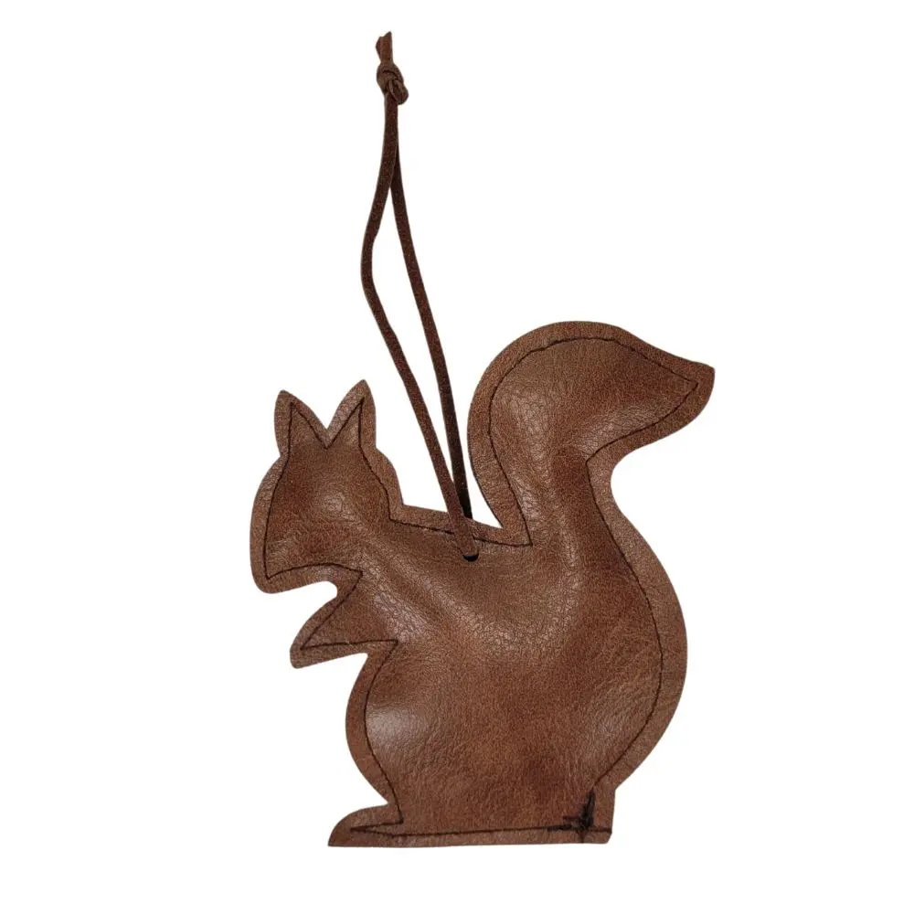 Egern ophæng i læder bagside