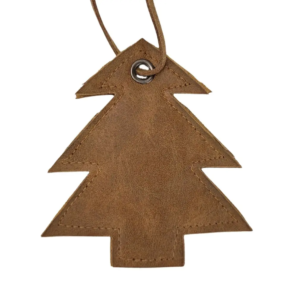 Læder Juletræsophæng - Billede 3