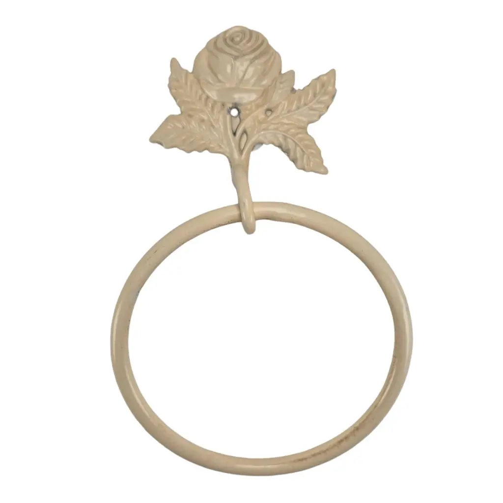 Rose håndklædeholder i metal