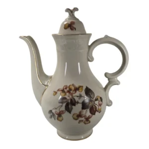 Porcelæns Kaffekande med Blomstermotiv