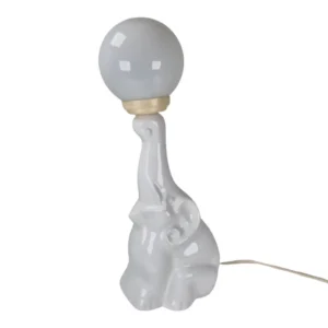 Elefant Bordlampe i Porcelæn
