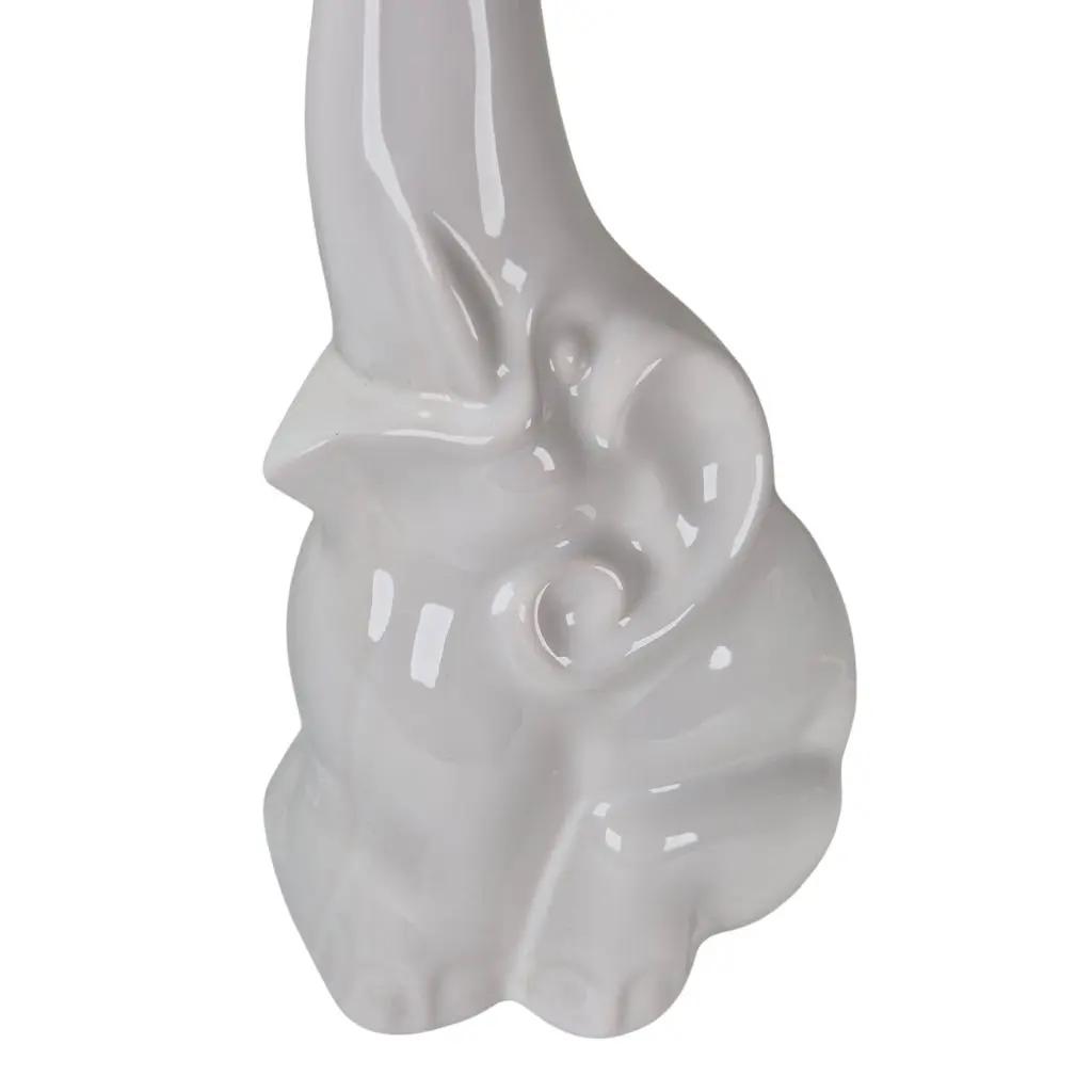 Elefant Bordlampe i Porcelæn - Billede 4